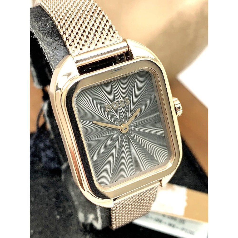 Hugo Boss Women's Watch 1502683 Balley Quartz Gray Dial Rose Gold Steel …